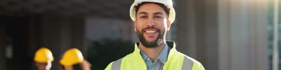 man standing smiling